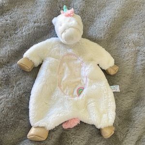 Douglas Baby Emilie Sshlumpie Plush Lovey Flat Stuffed Animal Unicorn Cuddle Toy